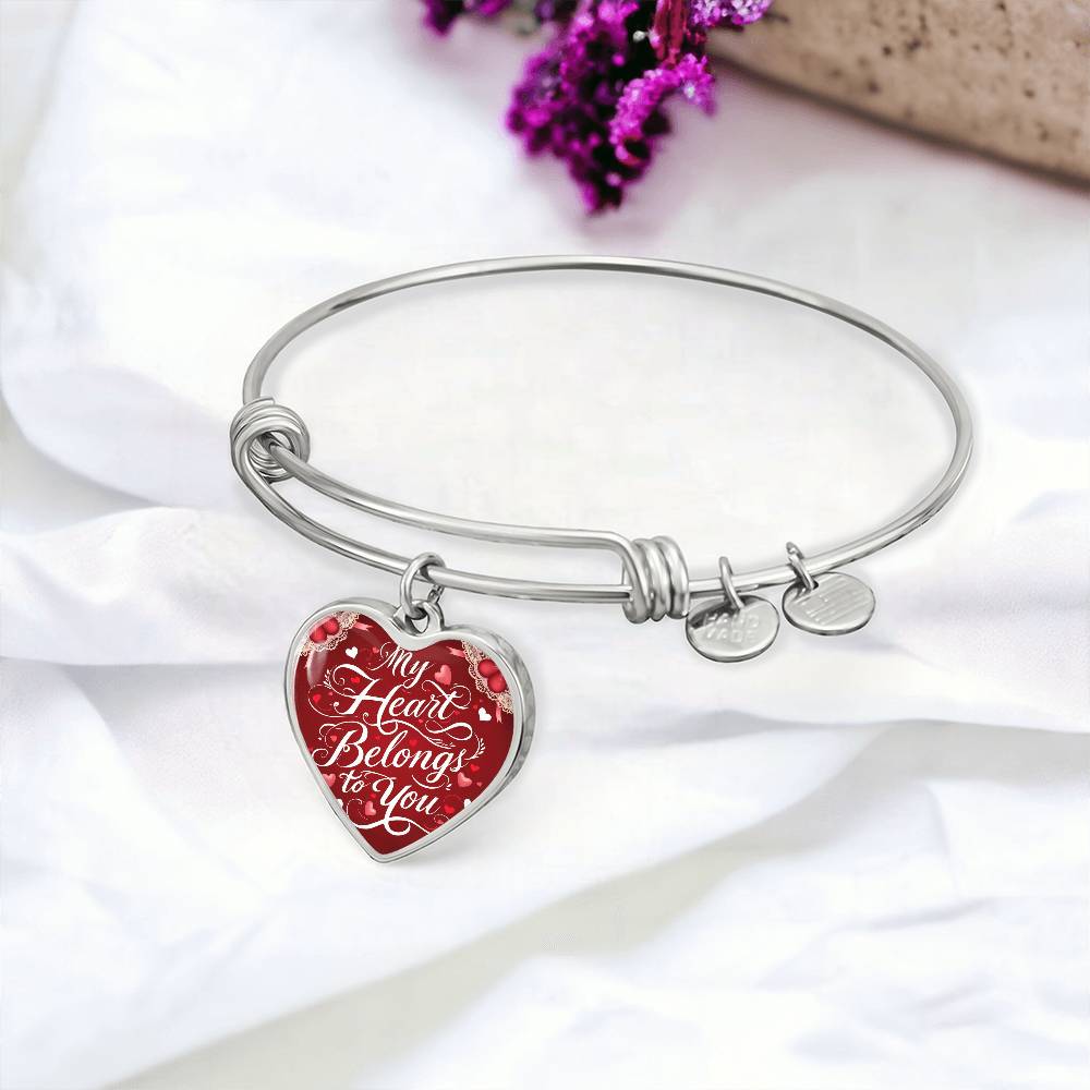 Eternal Elegance Heart Bangle – A Symbol of Timeless Love