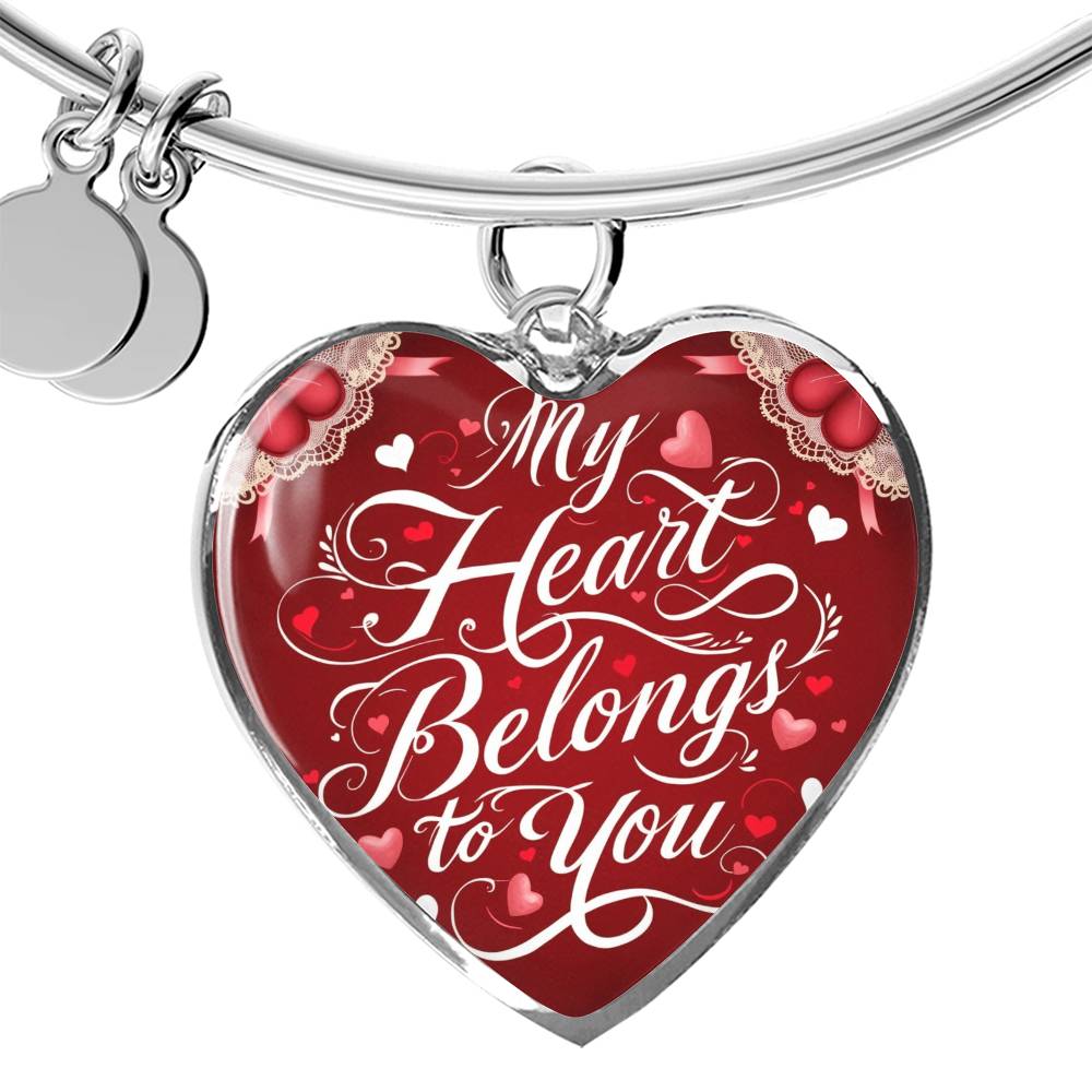 Eternal Elegance Heart Bangle – A Symbol of Timeless Love