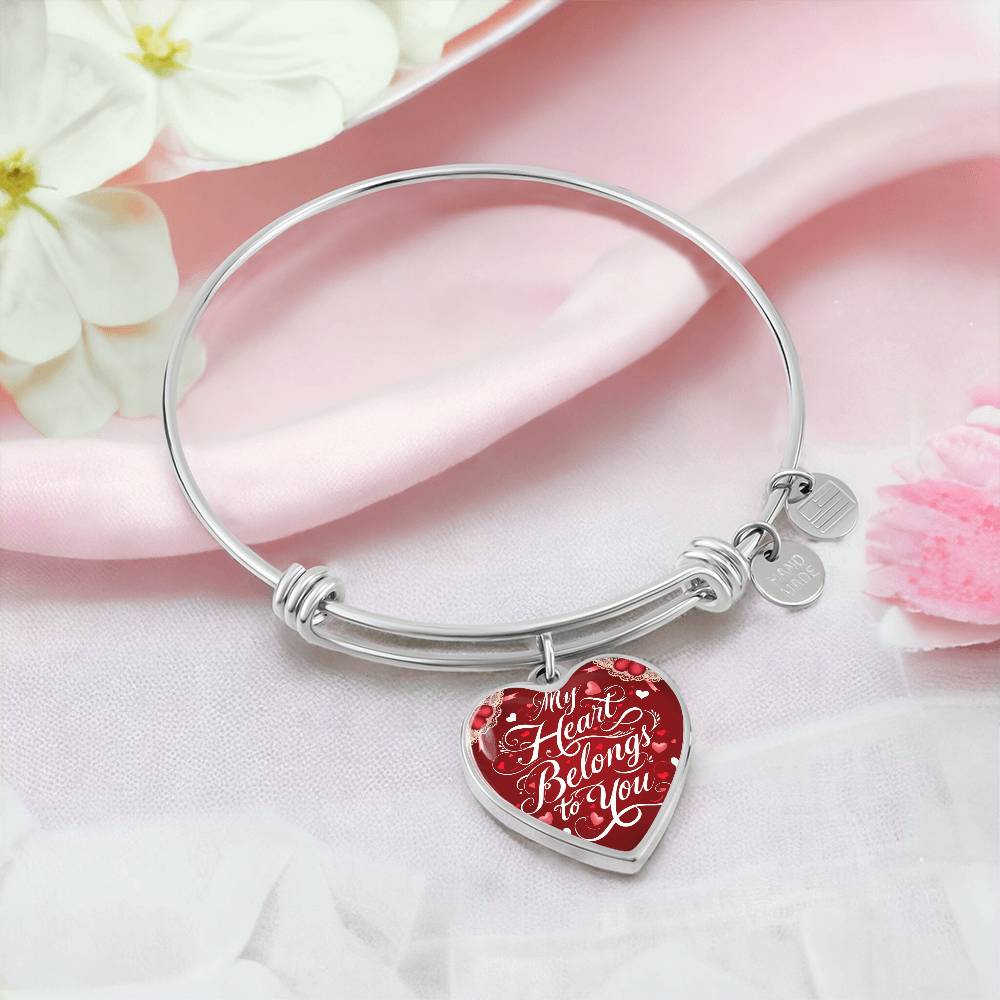 Eternal Elegance Heart Bangle – A Symbol of Timeless Love