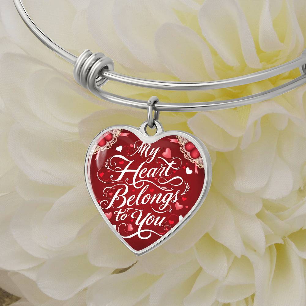 Eternal Elegance Heart Bangle – A Symbol of Timeless Love