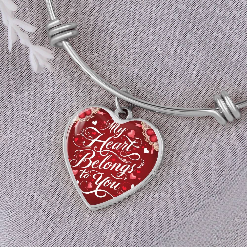 Eternal Elegance Heart Bangle – A Symbol of Timeless Love