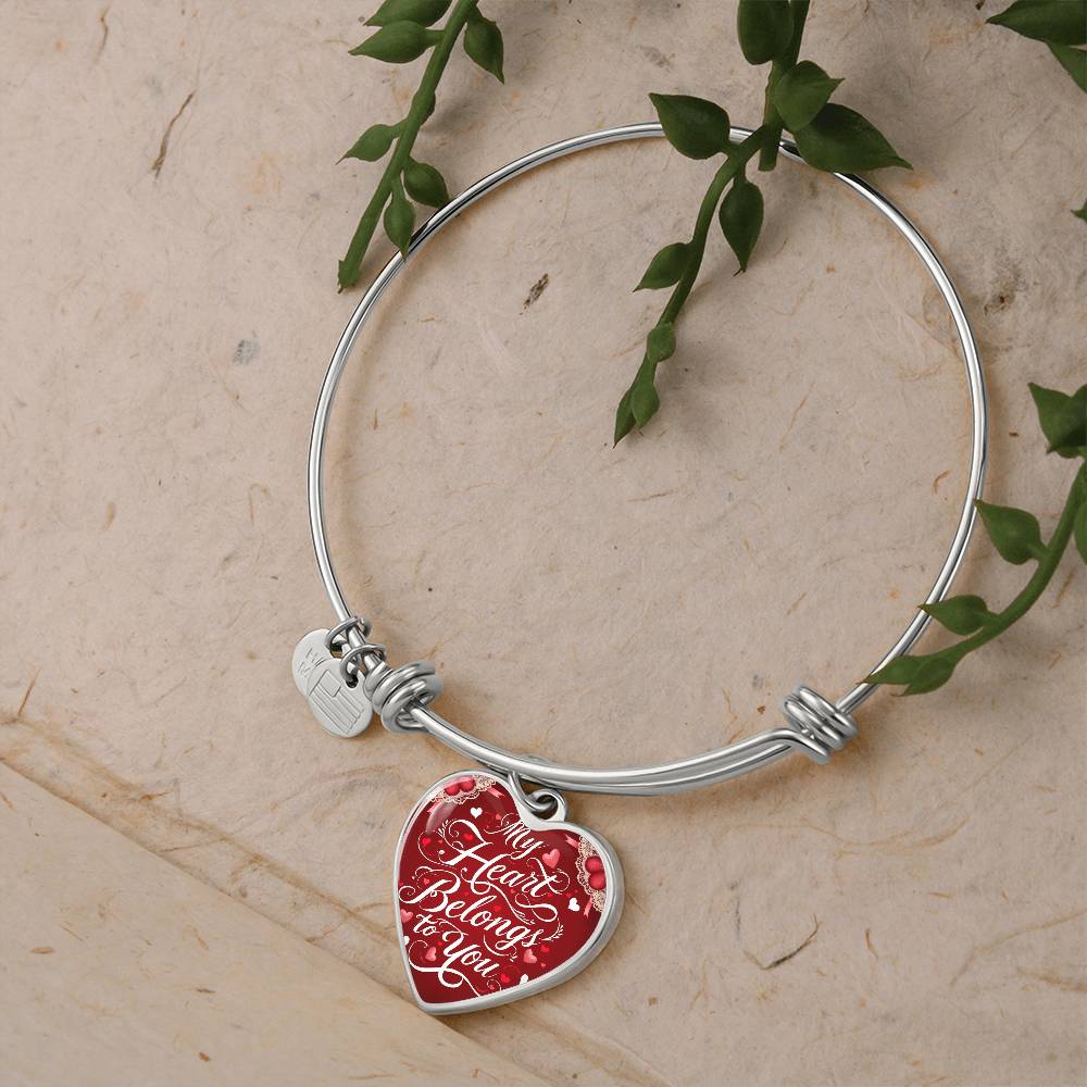 Eternal Elegance Heart Bangle – A Symbol of Timeless Love