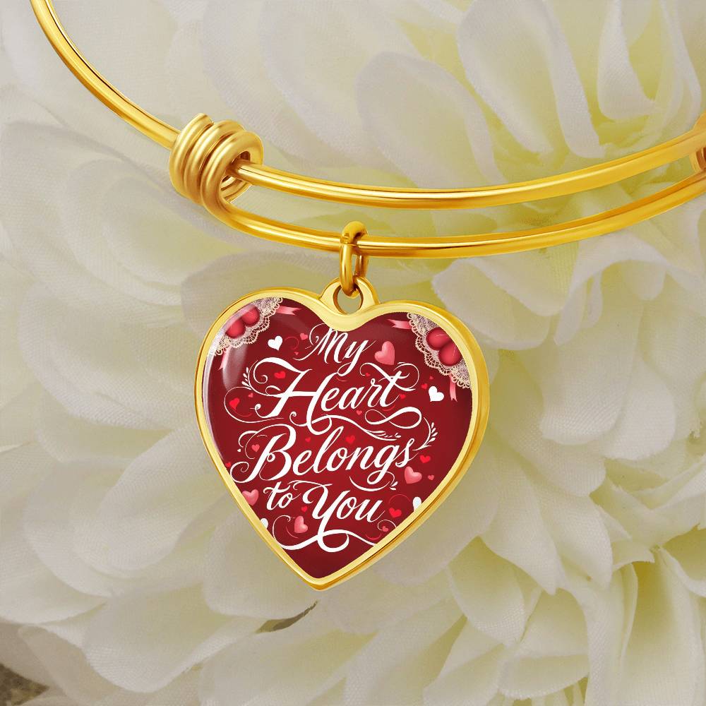 Eternal Elegance Heart Bangle – A Symbol of Timeless Love