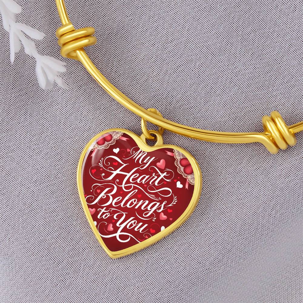 Eternal Elegance Heart Bangle – A Symbol of Timeless Love