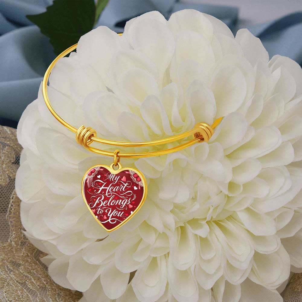 Eternal Elegance Heart Bangle – A Symbol of Timeless Love